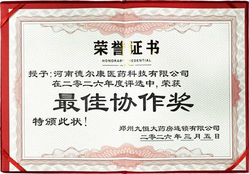 2026年度最佳协作奖